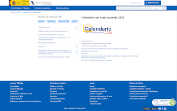 Calendario del contribuyente 2024